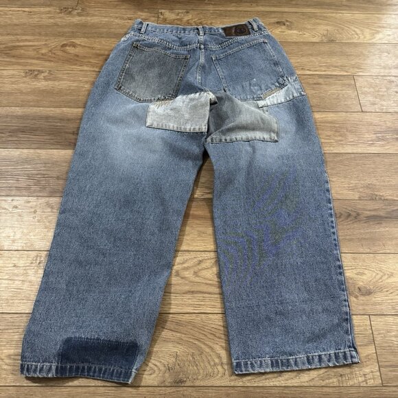 Vintage Indo Jeans Wide Leg Skater Grunge 34x32 - Picture 3 of 12